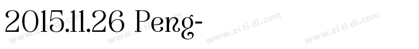 2015.11.26 Peng字体转换
